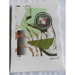 Litografie Andyho Warhola ofsetová edice 125 cm 35x50