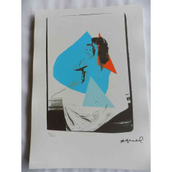 Litografie Andyho Warhola ofsetová edice 125 cm 35x50
