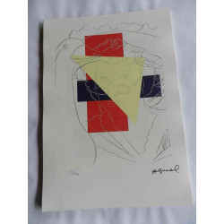 Andy Warhol Litografia off set edizione 125 cm 35x50