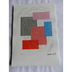 Andy Warhol Lithographie Off-Set-Edition 125 cm 35x50