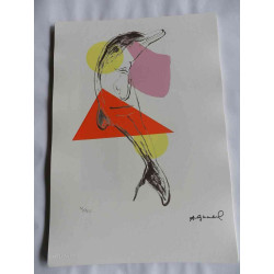 Andy Warhol Litografia edição off set 125 cm 35x50