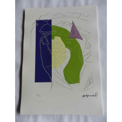 Andy Warhol Litografia edição off set 125 cm 35x50