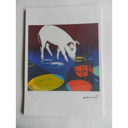 Litografia Andyho Warhola offsetová edícia 125 cm 35x50