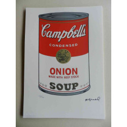 Andy Warhol Lithographie édition hors set 125 cm 35x50