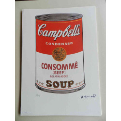 Andy Warhol Litografia off set edizioa 125 cm 35x50