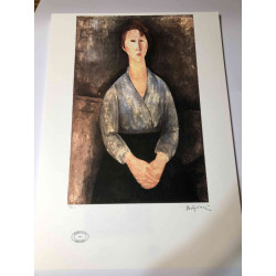 Amedeo Modigliani litho off set 50x70 cm Archief Parijs