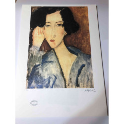 Amedeo Modigliani litho off set 50x70 cm Archief Parijs
