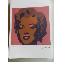 Andy Warhol Litografia off set edizioa 125 cm 35x50