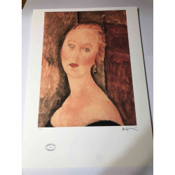 Amedeo Modigliani litho off set 50x70 cm Archief Parijs