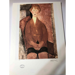 Amedeo Modigliani litho off set 50x70 cm Archief Parijs