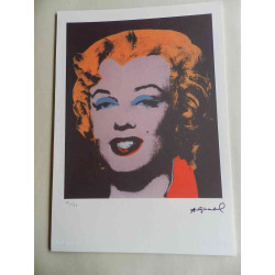 Andy Warhol Lithographie édition hors set 125 cm 35x50