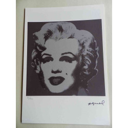 Andy Warhol Lithographie édition hors set 125 cm 35x50