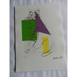 Andy Warhol Litografia off set edició 125 cm 35x50