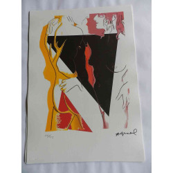 Andy Warhol Litografía edición off set 125 cm 35x50