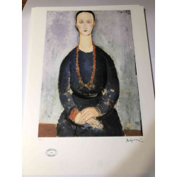 Amedeo Modigliani litho off set 50x70 cm Archief Parijs
