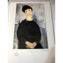 Amedeo Modigliani litho off set 50x70 cm Archief Parijs