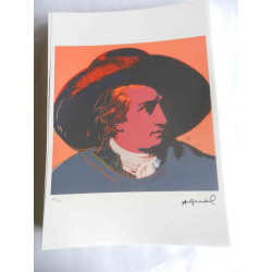 Andy Warhol Litografia off set edizioa 125 cm 35x50