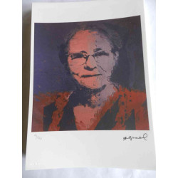 Andy Warhol Litografia off set edizioa 125 cm 35x50