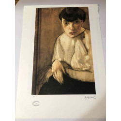 Amedeo Modigliani Lithographie Offset 50x70 cm Archives Paris