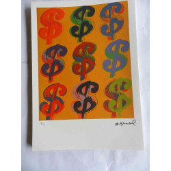 Andy Warhol Litografia off set edizioa 125 cm 35x50