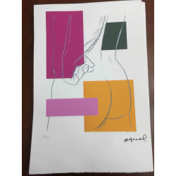 Andy Warhol Litografia off set edizione 100  cm 57x38