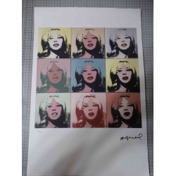 Andy Warhol Lithografie off-set editie 100 cm 57x38