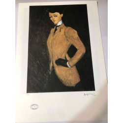Amedeo Modigliani litho off set 50x70 cm Archief Parijs