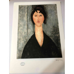 Amedeo Modigliani Lithographie Offset 50x70 cm Archives Paris