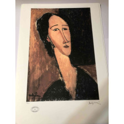 Amedeo Modigliani Lithographie Offset 50x70 cm Archives Paris