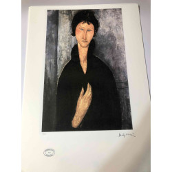 Amedeo Modigliani litho off set 50x70 cm Archief Parijs