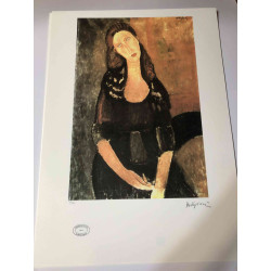 Amedeo Modigliani Lithographie Offset 50x70 cm Archives Paris