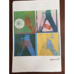 Andy Warhol Off set lithograph 100 cm edition 57x38