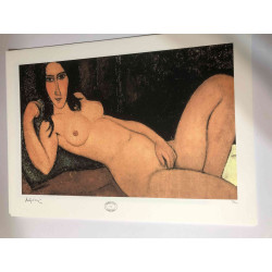 Amedeo Modigliani Lithographie Offset 50x70 cm Archives Paris