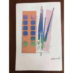 Andy Warhol Litografia off set edizioa 100 cm 57x38