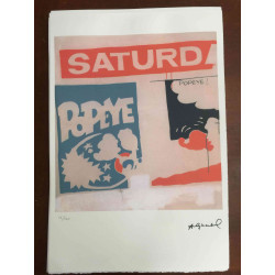 Andy Warhol Litografía offset edición 100 cm 57x38
