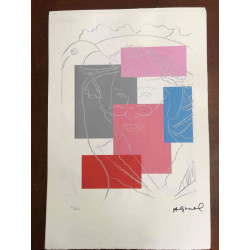 Andy Warhol Litografia off set edizione 100  cm 57x38