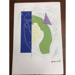 Litografie Andyho Warhola ofsetová edice 100 cm 57x38