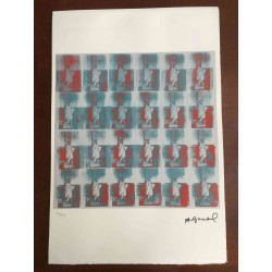 Andy Warhol Litografia off set edizione 100  cm 57x38