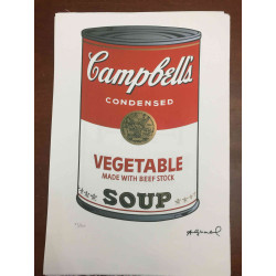 Andy Warhol Litografia off set edizioa 100 cm 57x38