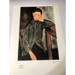 Amedeo Modigliani Lithographie Offset 50x70 cm Archives Paris