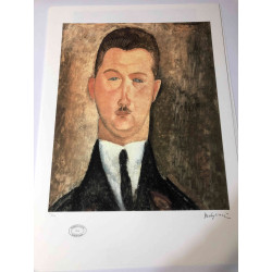 Amedeo Modigliani litho off set 50x70 cm Archief Parijs