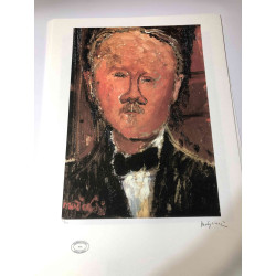 Amedeo Modigliani Lithographie Offset 50x70 cm Archives Paris