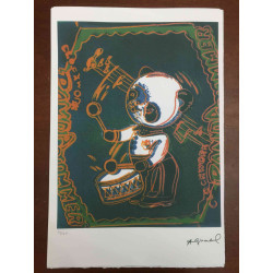 Andy Warhol Lithographie Off-Set-Edition 100 cm 57x38