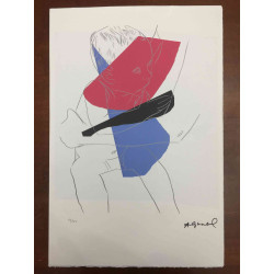 Andy Warhol Litografía edición off set 100 cm 57x38