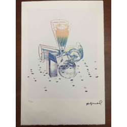 Litografie Andyho Warhola ofsetová edice 100 cm 57x38