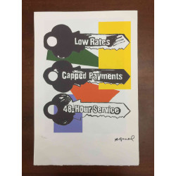 Andy Warhol Litografia off set editie 100 cm 57x38