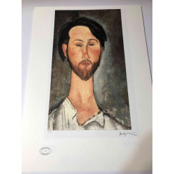 Amedeo Modigliani Lithographie Offset 50x70 cm Archives Paris