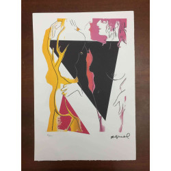 Litografie Andyho Warhola ofsetová edice 100 cm 57x38
