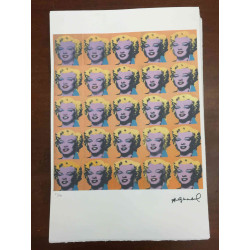Andy Warhol Off set lithograph 100 cm edition 57x38