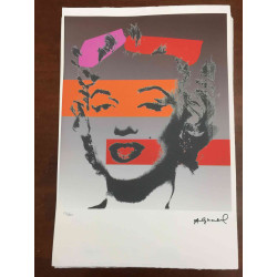 Andy Warhol Litografia off set edizioa 100 cm 57x38